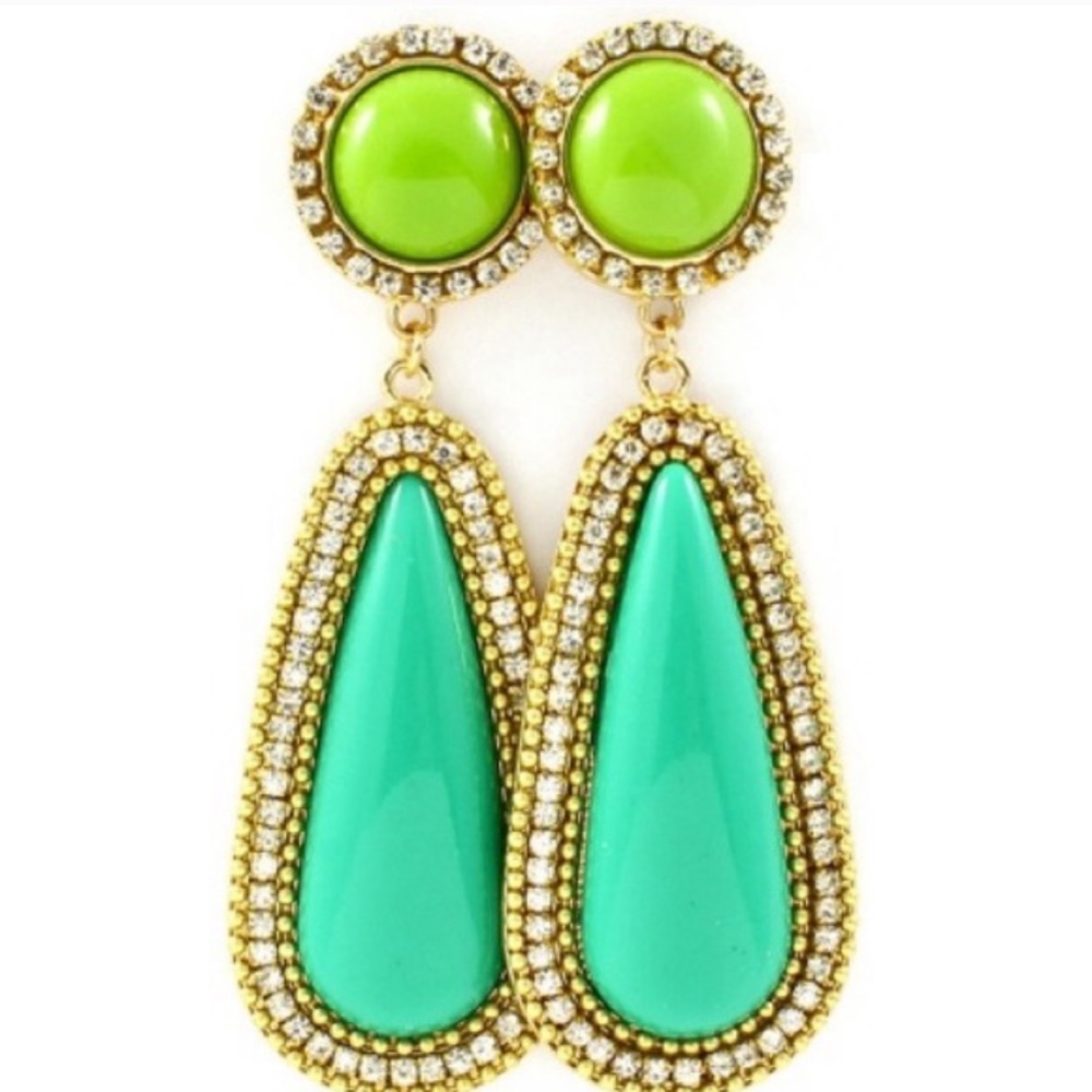 Green earrings